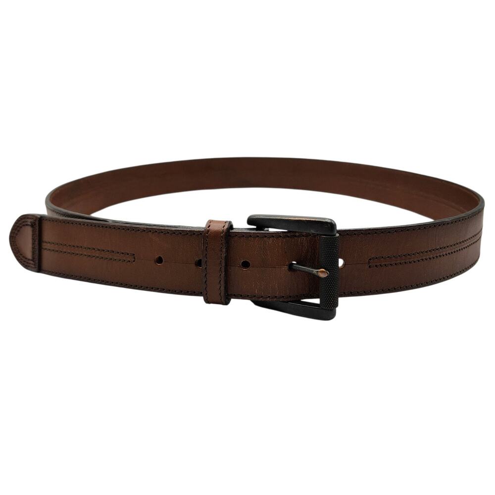 Johnston & Murphy Brown Leather Belt – Size 40 - Classic Western Timeless